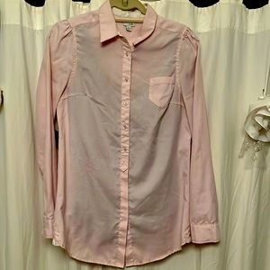 Extra long pink shirt